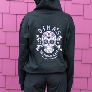 Gina's Mexican Cafe Women's Black Hoodie Back
