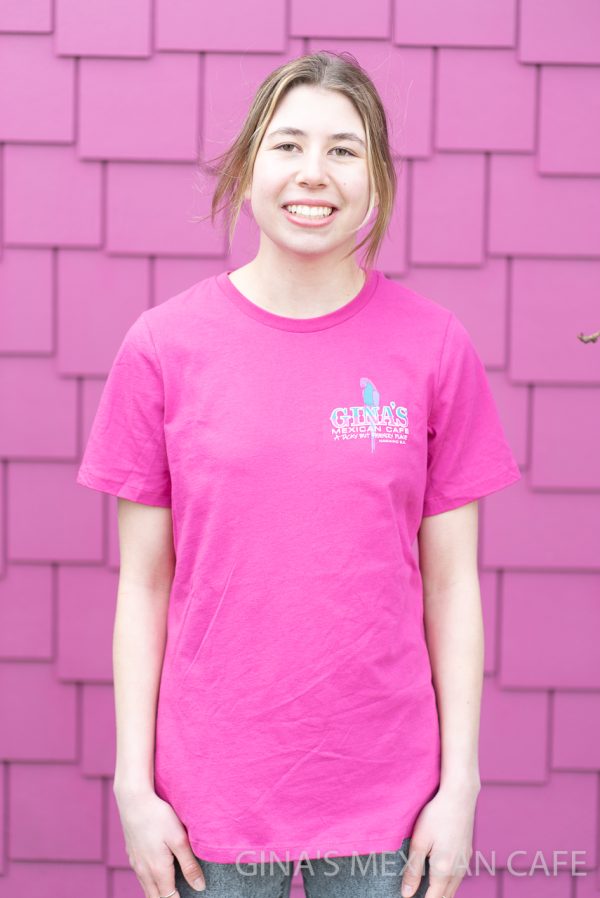 Gina's Mexican Restaurant - Women's Pink Fitted T-Shirt Logo Front
